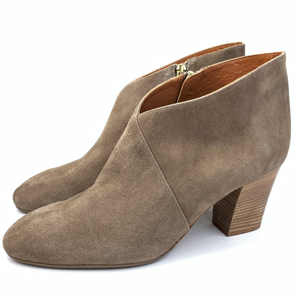 Aquatalia Emiliana Surplice Suede Ankle Booties - Picture 6 of 12